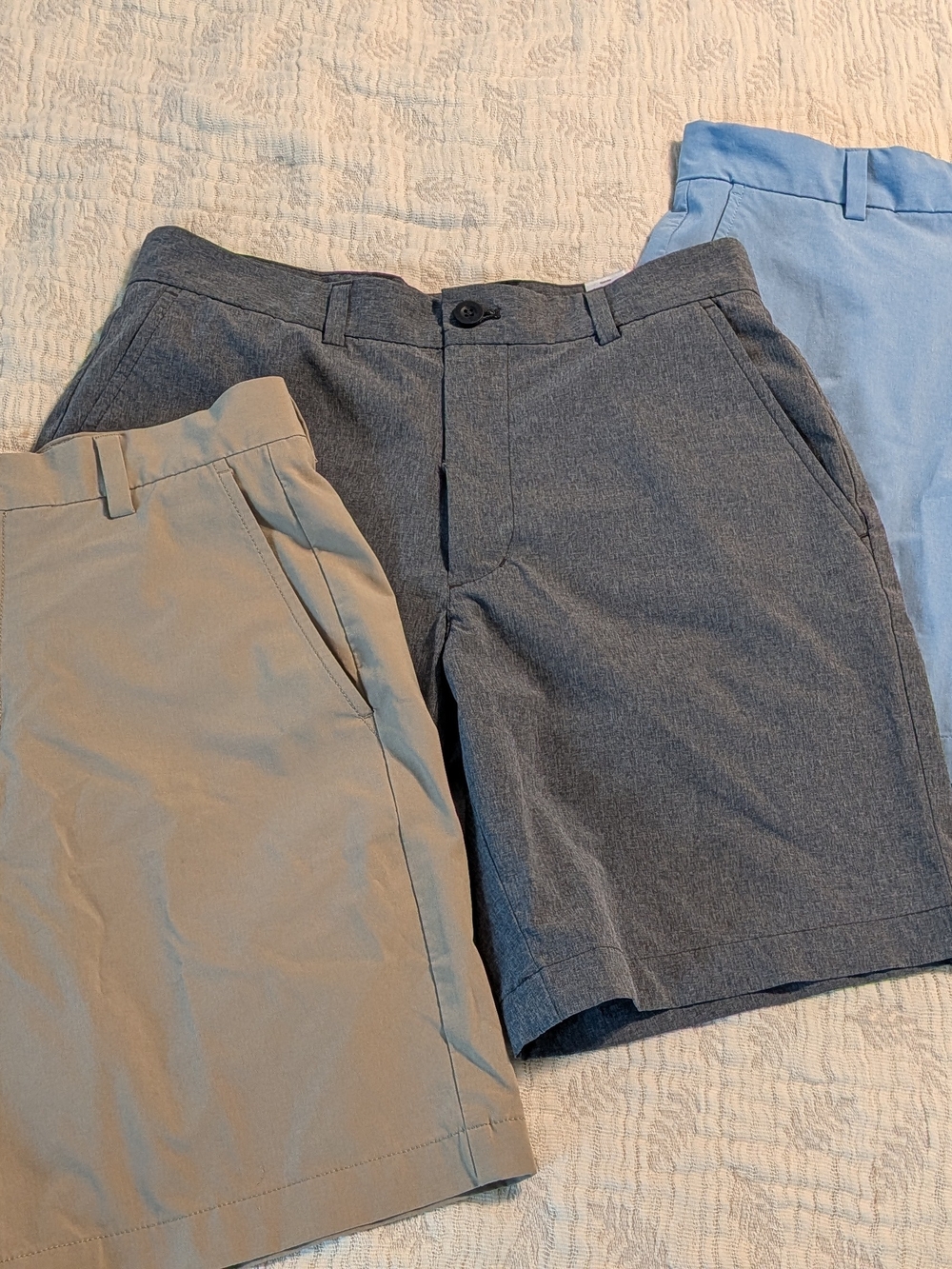 3 Pairs Men's Performance Shorts